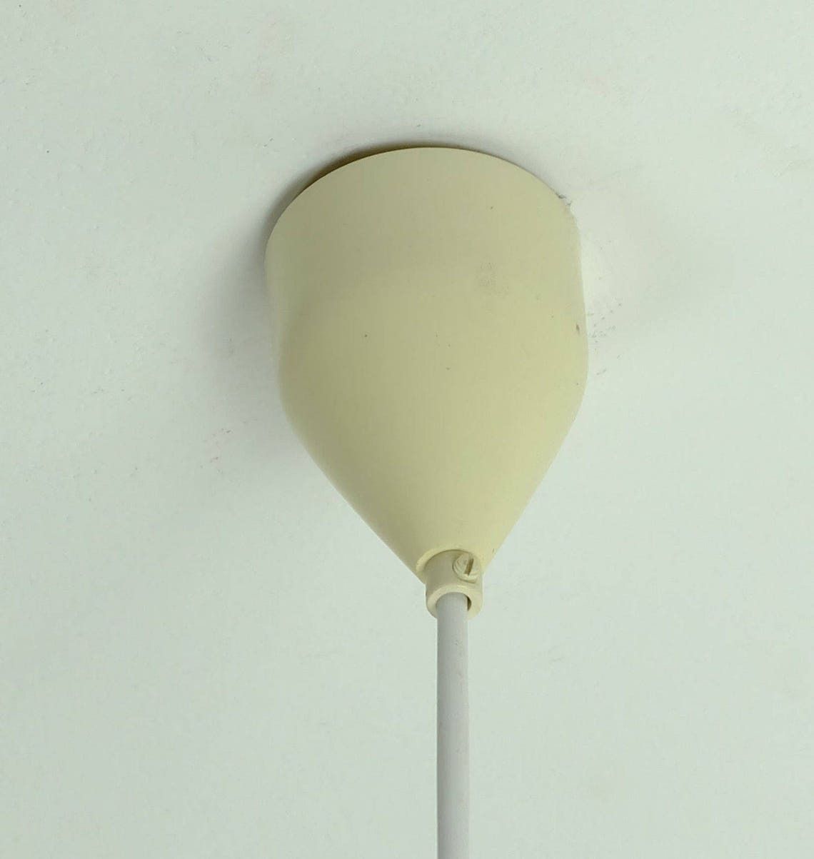 photo for sale Vintage Peill & Putzler Pendant Lamp Textured Glass Etched Glass 60s 70s