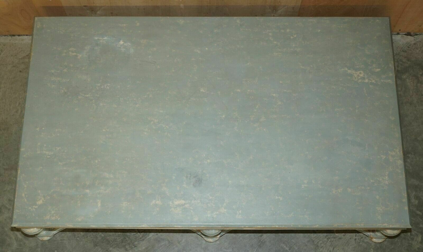 Furniture Massive Original Paint Six Pillars Leg French Country House Coffee Table photo
