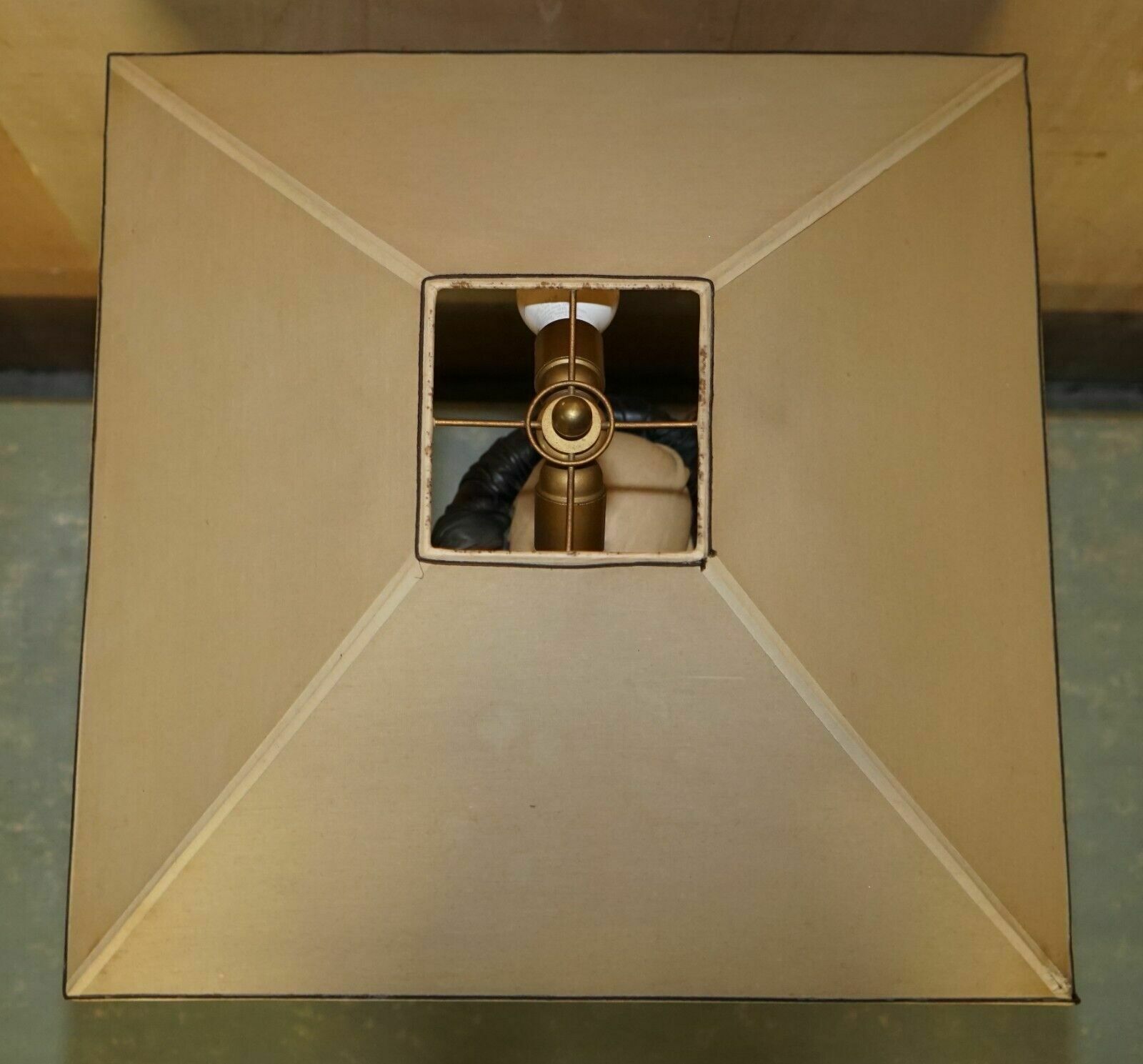 photo vintage Mid Century Arabian Face Lamp Signed Pourbaix Circa 1960's Must See Pictures