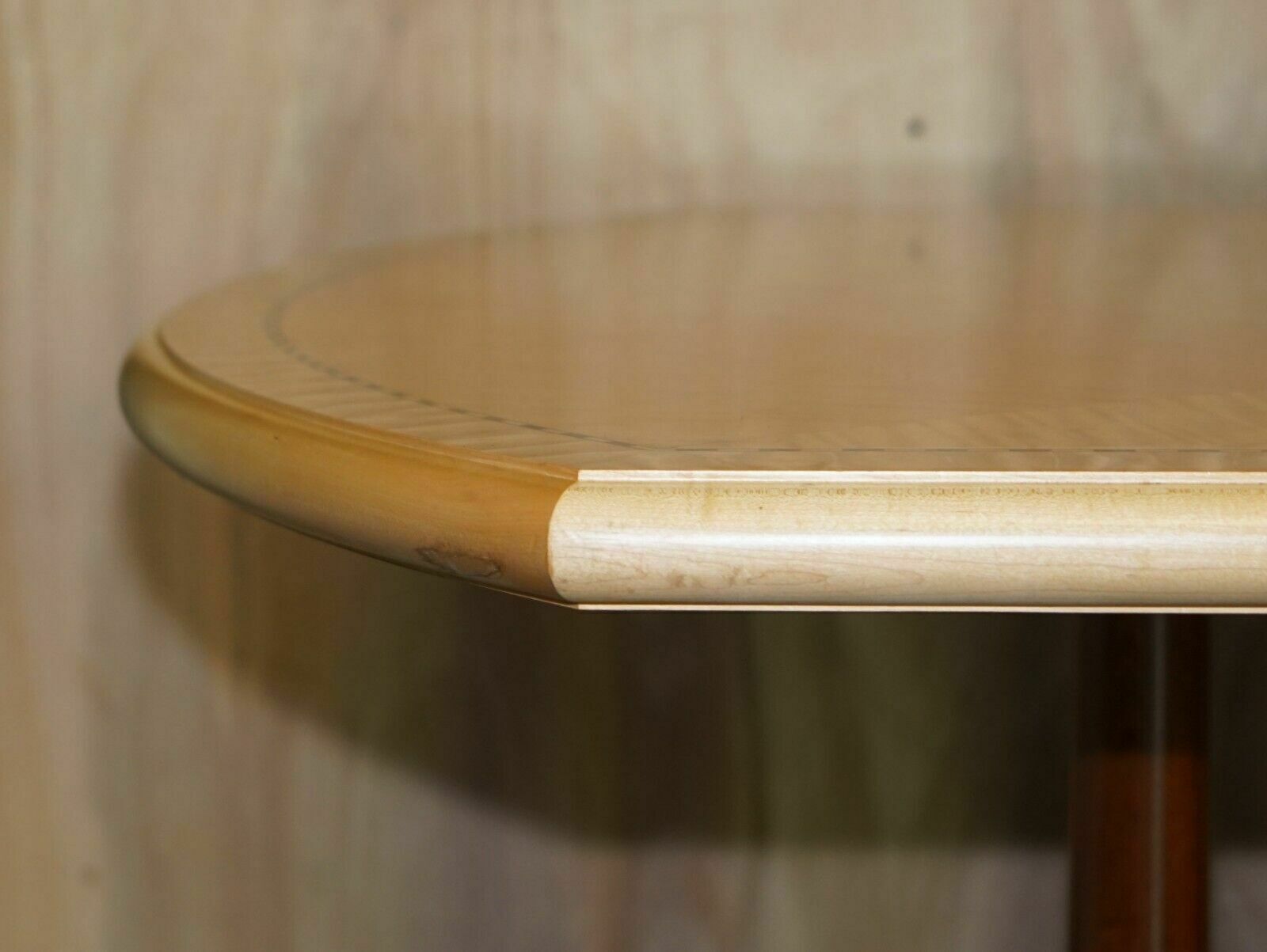 Original Huge Andrew Varah Satinwood & Mother Of Pearl Dining Table photo 10000.0