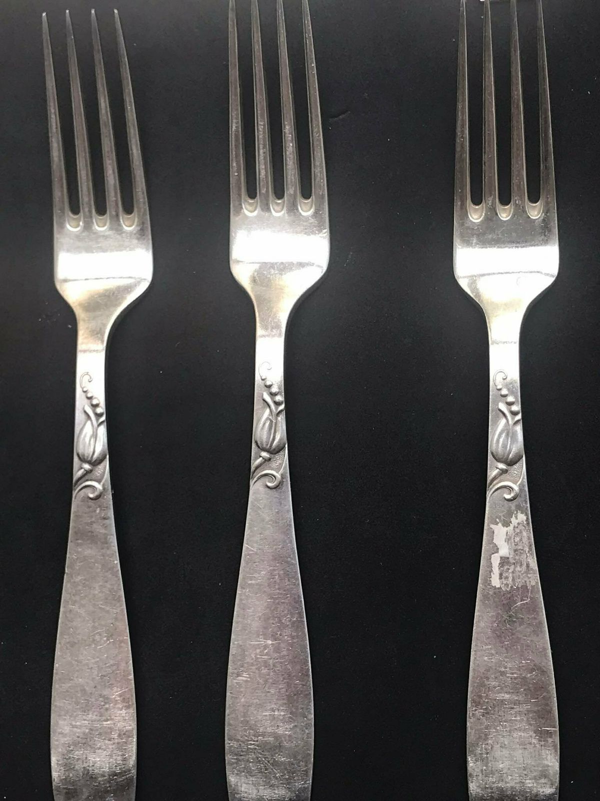 Flatware Table Dinner Soup Spoons And Dinner Forks Danish A Prip Lilymore Plated Antique Flatware Cutlery photo vinterior
