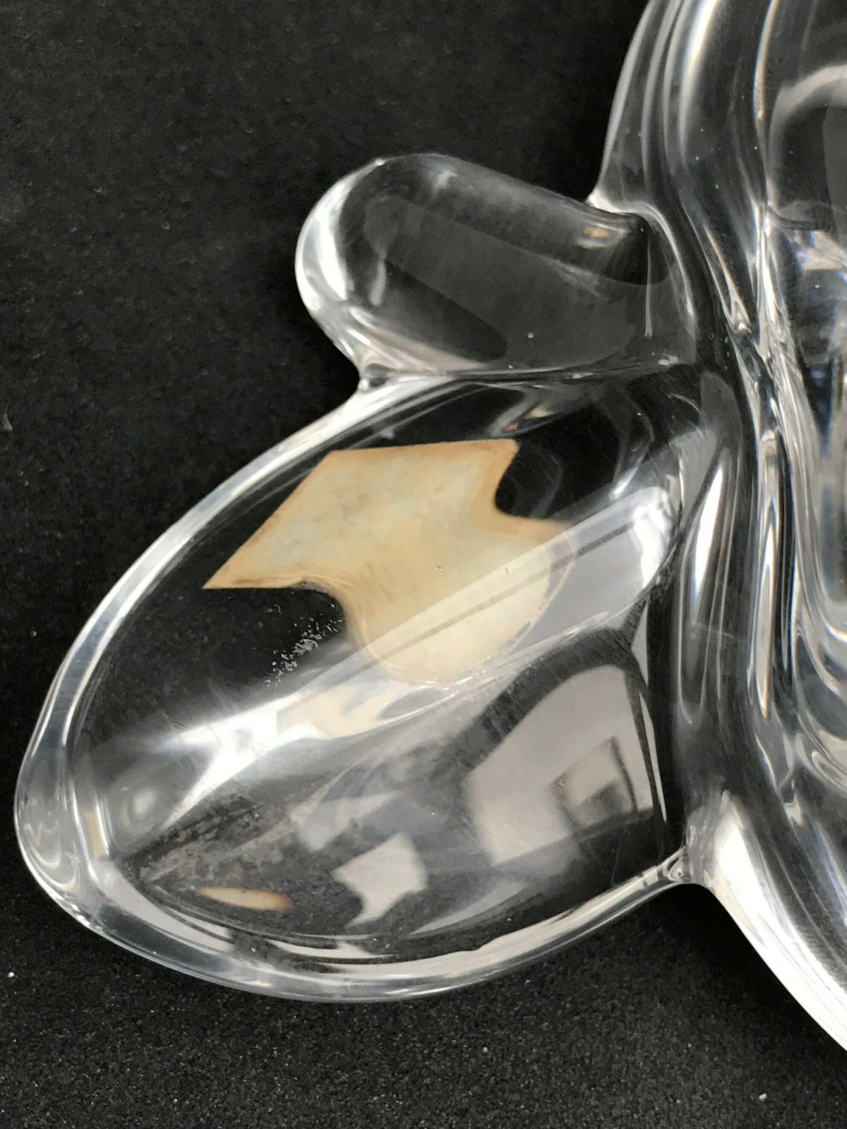 photo furniture Apple Bowl Shaped Heavy Crystal Bowl By Art Vannes France Art Glass Paperweight Clear Crystal Mid Century Gift For Her Wedding Gift Ashtray
