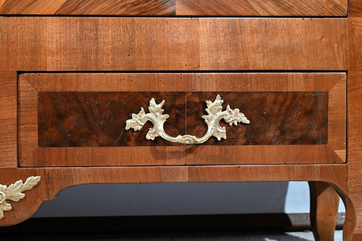 photo for sale Narrow Library In Walnut And Thuya Louis XV Style Late 19th Century