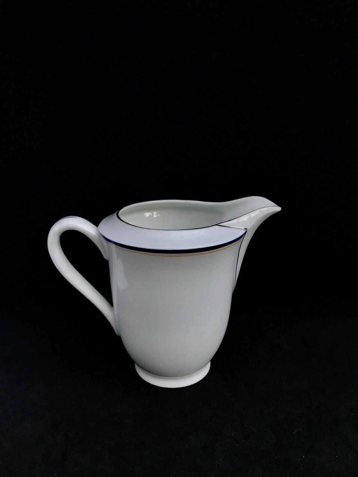 Creamer Arzberg Mid Century Porcelain Pop Art White Blue Silver Milk Jar Bavaria Germany Milk Pot Wedding Gift Cream Pot photo buy