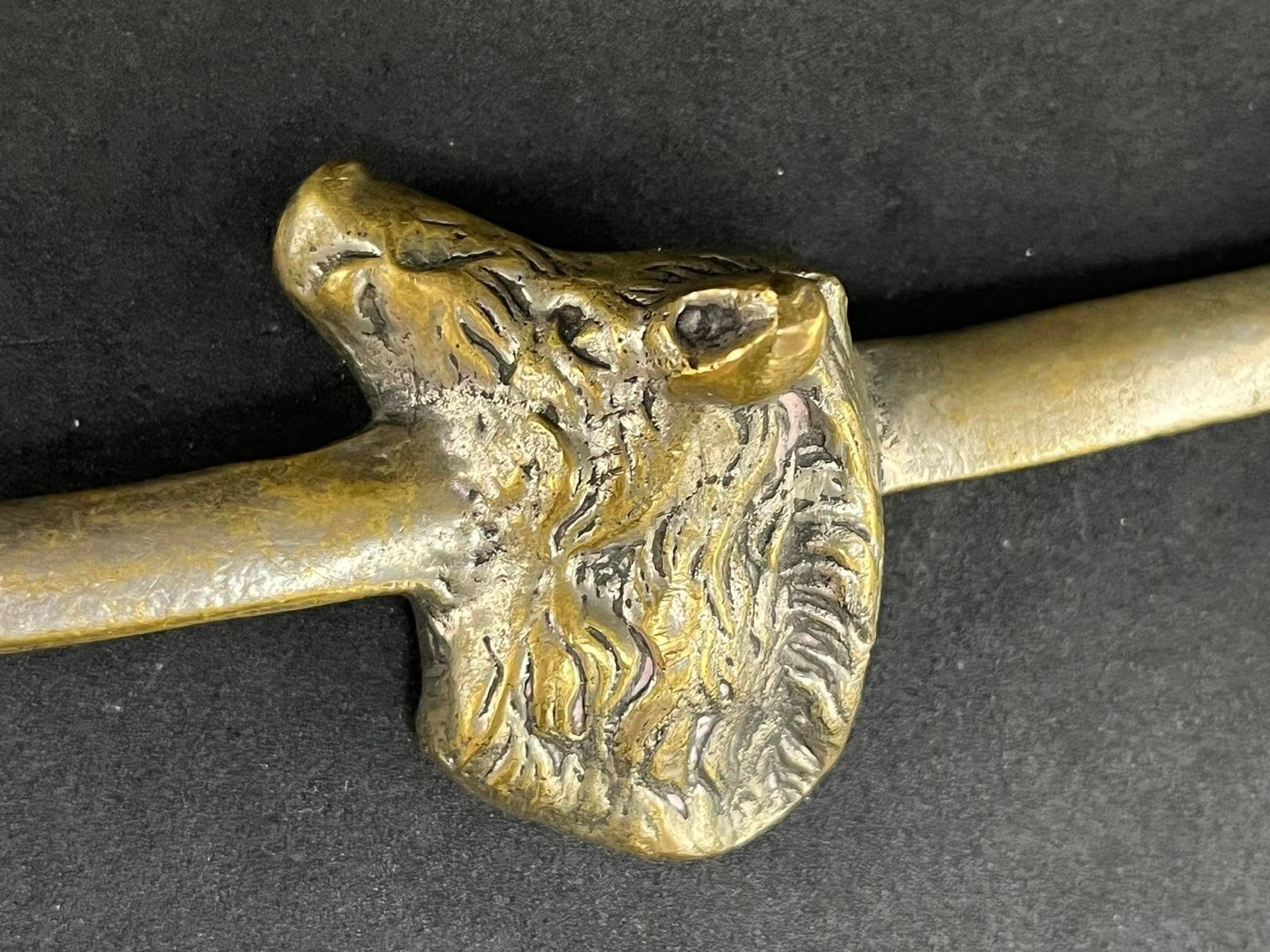 Coupe-papier en bronze, couteau, sanglier, cadeau pour lui, cadeau de chasseur, décoration nature, accessoires de bureau photo vinterior