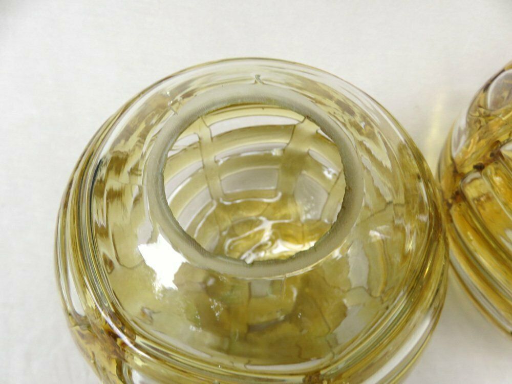 3453.55 Amber And Clear Glass And Brass Cascade Ceiling Lamp From Doria Leuchten, 1970s photo