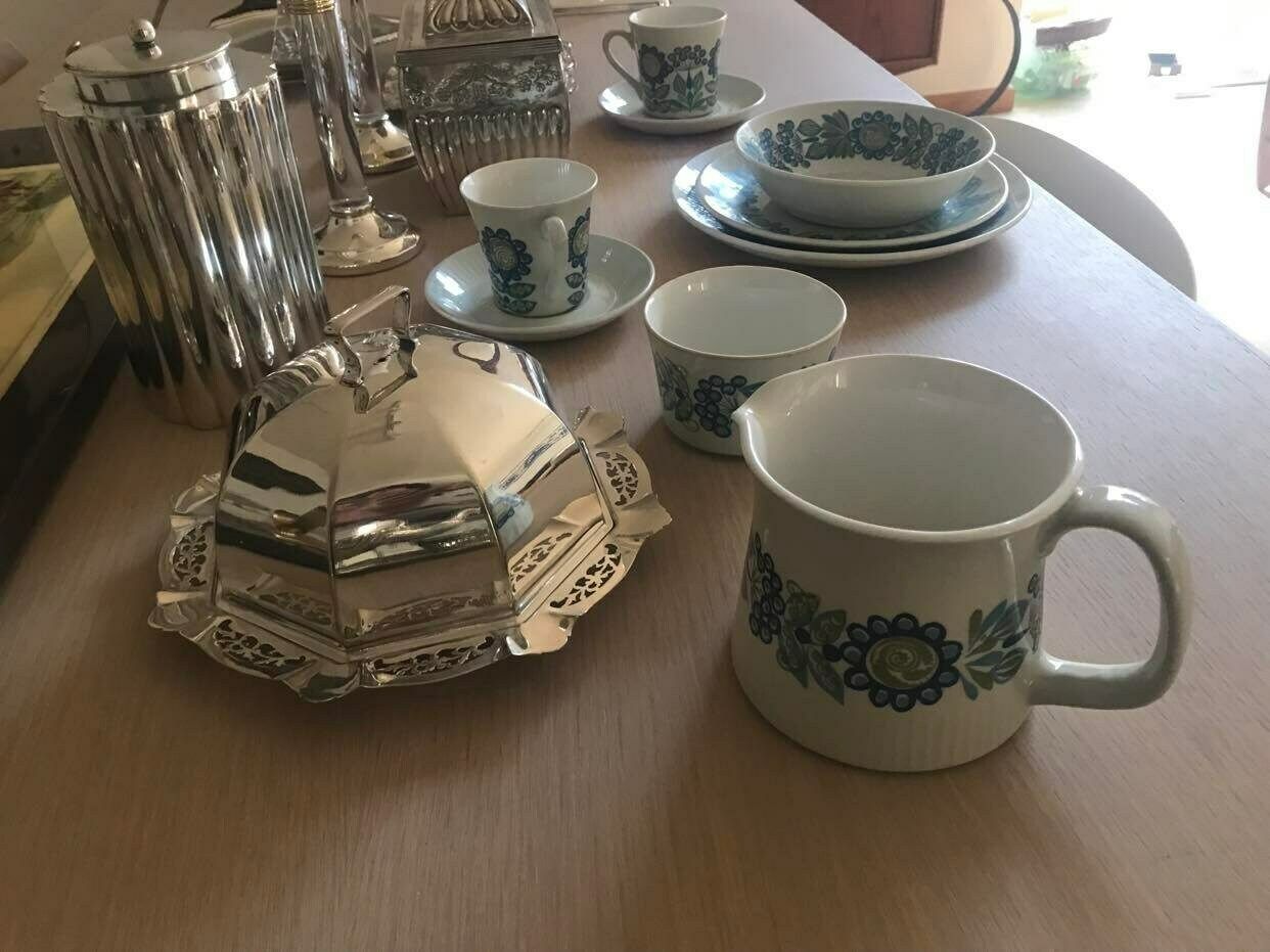 Figgjo Flint Large Milk Jar By Turi Gramstad Oliver, Tor Viking Pattern Tea Creamer Milk Pot Kitchen Norvegian Design Table photo vinterior
