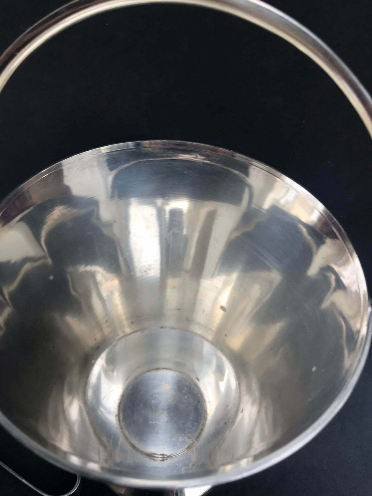 Ice Bucket Silver Plated Italian Cooler Vintage Art Deco Style Bar Bartender Vintage Bar, Cocktail Bar, Party Table Bar Accesories photo buy
