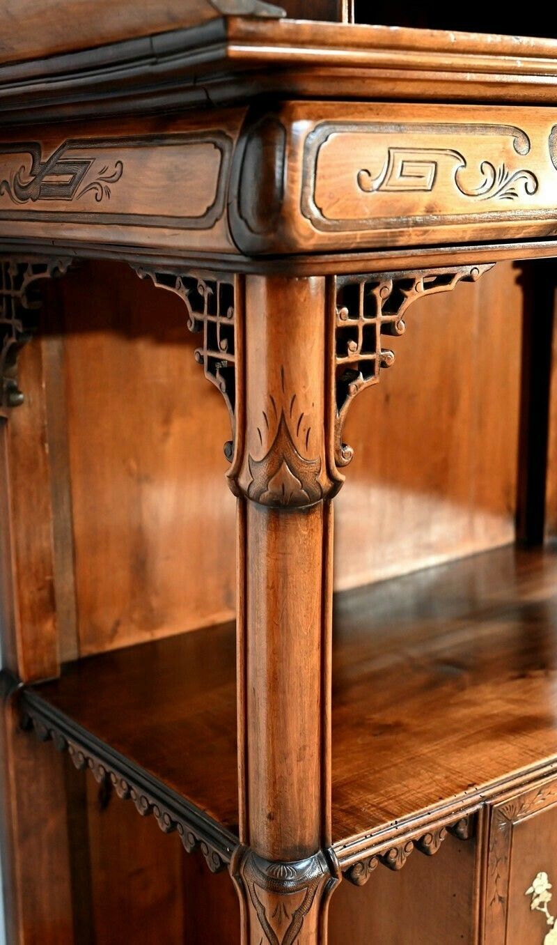 4780.23 Small Asian Cabinet Attributed To Viardot  2nd Part Of The 19th Century photo
