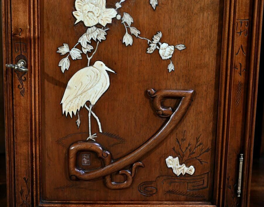 photo buy Small Asian Cabinet Attributed To Viardot  2nd Part Of The 19th Century