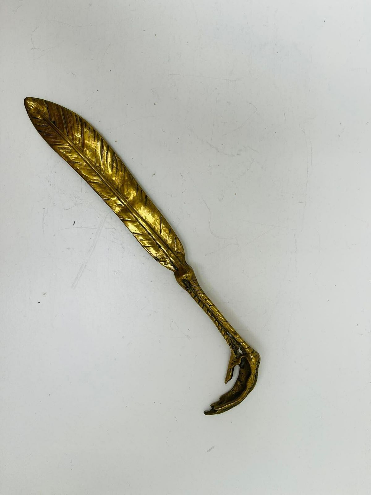 Brievenmesje – Bronzen Briefopener Met Decoratief Motief | Victoriaanse Stijl | Bureauaccessoire | Cadeau photo for sale