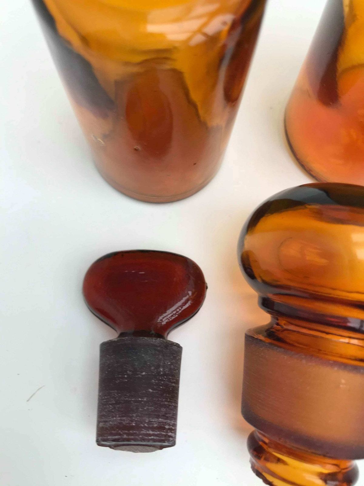 Cabinet Pharmacy Antique Brown Amber Glass Apothecary Bottles Set 2 Cabinet Chemist Medical Bathroom Decor Collectible Prescription Medicine photo buy