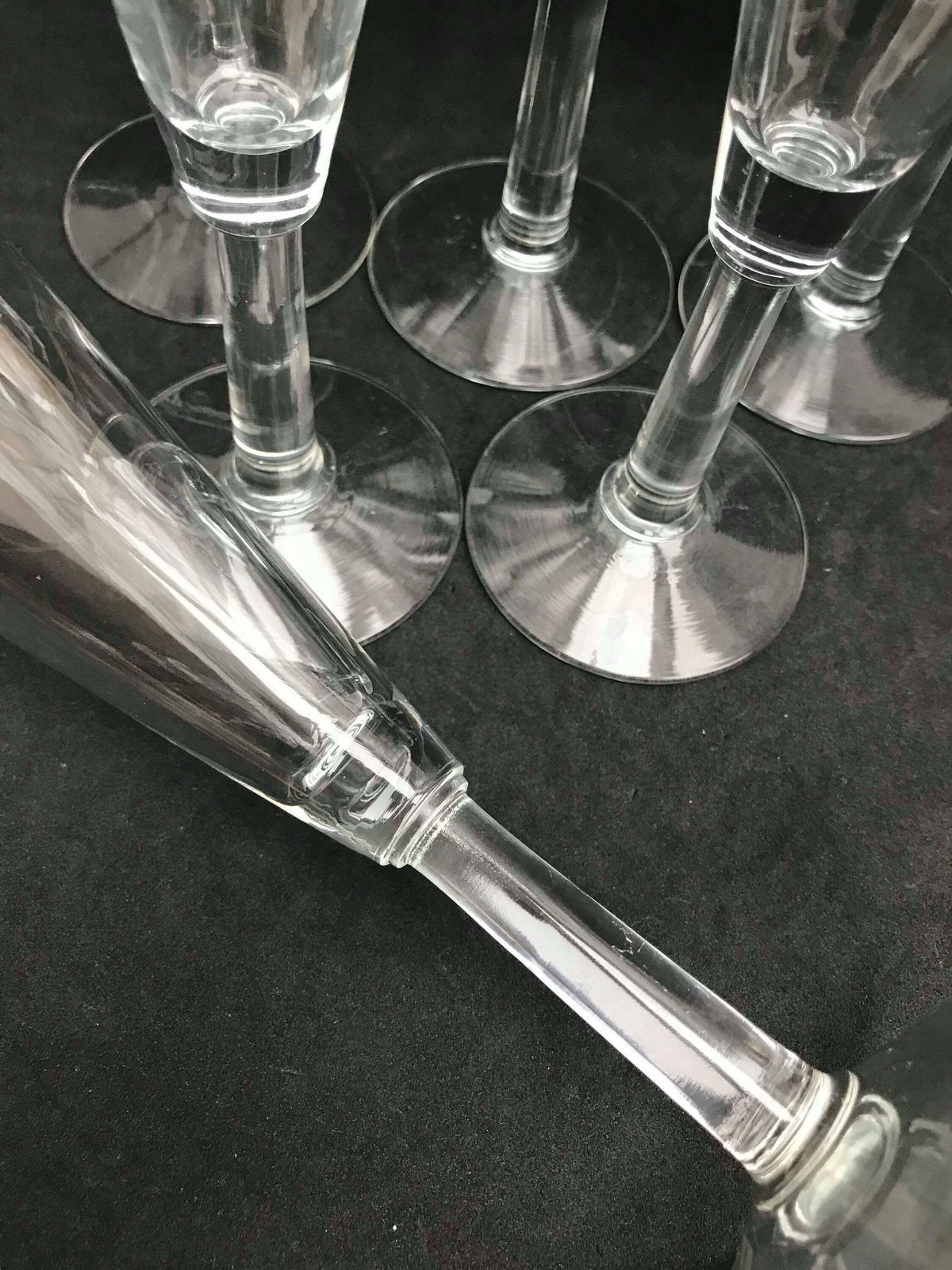 Vintage Champagne Coupes Flutes Toasting Glasses, 70s French Glassware, Celebration Glassware Wedding Glasses Luminarc Regency photo 164.0