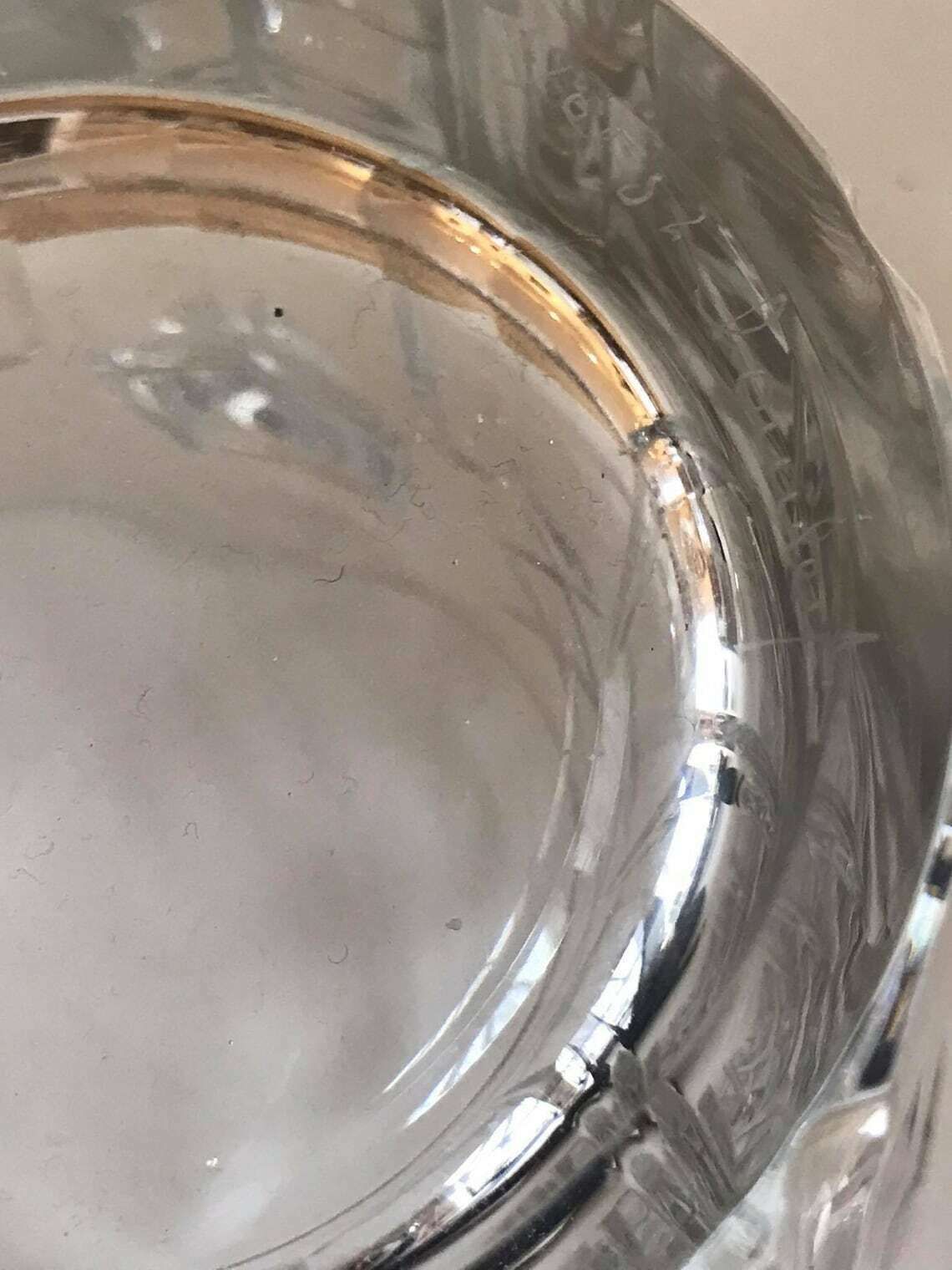Ice Bucket Vintage Val Saint Lambert Signed Heavy Cut Crystal Bucket 50s. Carved, Bar Accessories Mid Century Modern Bar Cocktails Gift Him photo buy