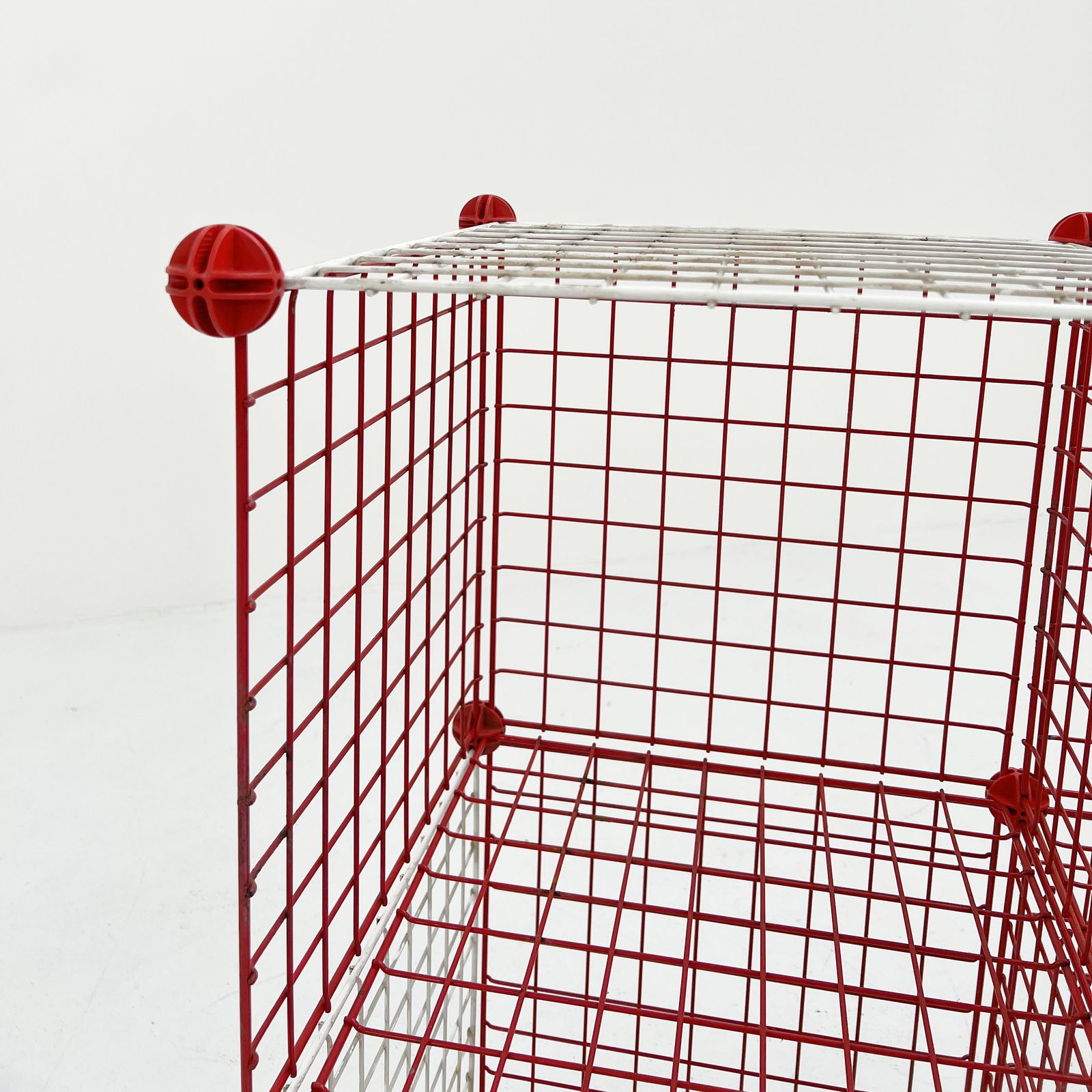 Postmodern Modular Metal Shelf, 1980s photo buy