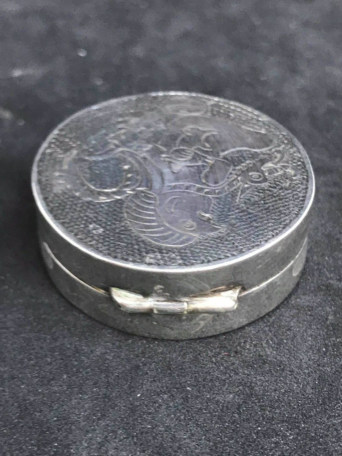 Pill Box Small Mexican Silver Sterling Silver 925 Solid Mexican Trinket Round Silver Wedding Ring Box Gift For Her Gift For Him Collector photo furniture