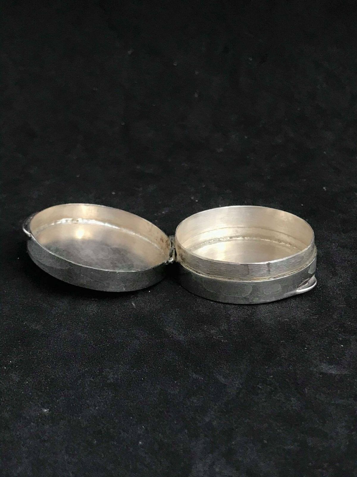 Pill Box Klein Mexicaans Zilver Sterling Zilver 925 Massief Mexicaans Sieradendoosje Rond Zilver Trouwring Doosje Cadeau Voor Haar Cadeau Voor Hem Verzamelaar photo 140.0