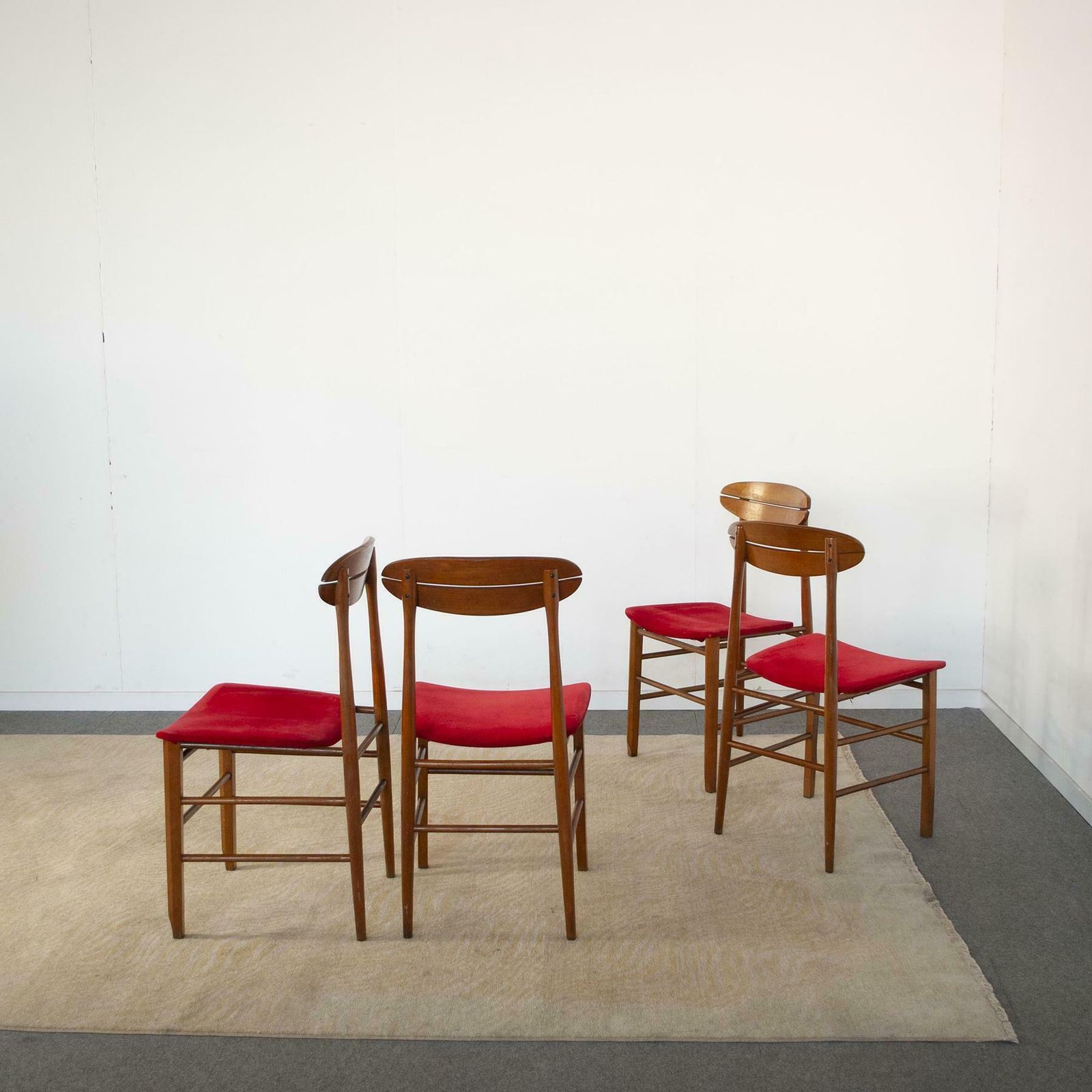 Set Of Four Chairs Italian Production photo Furniture