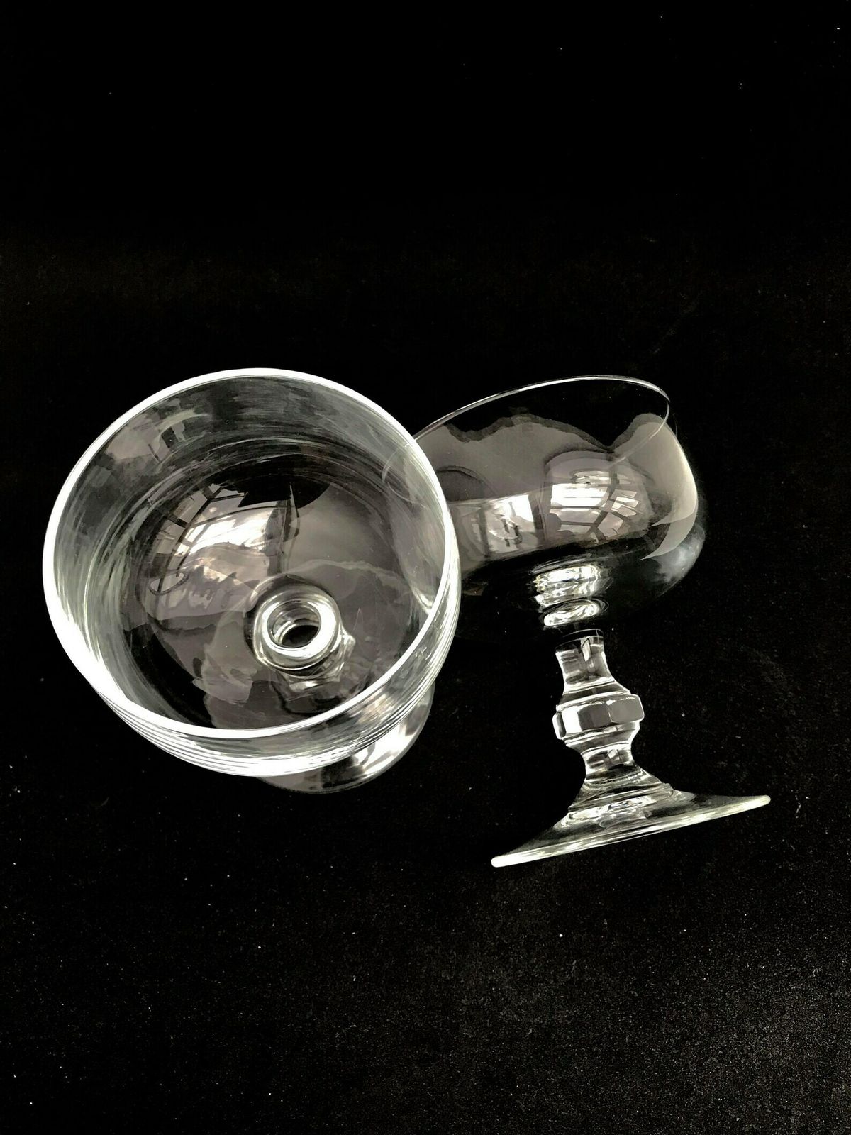Champagne Glasses Cream Glasses Ice Cream Or Dessert Coupes Crystal Vintage Marked Seca Made In France Cocktail Glasses Gift For Couple photo Home Decor