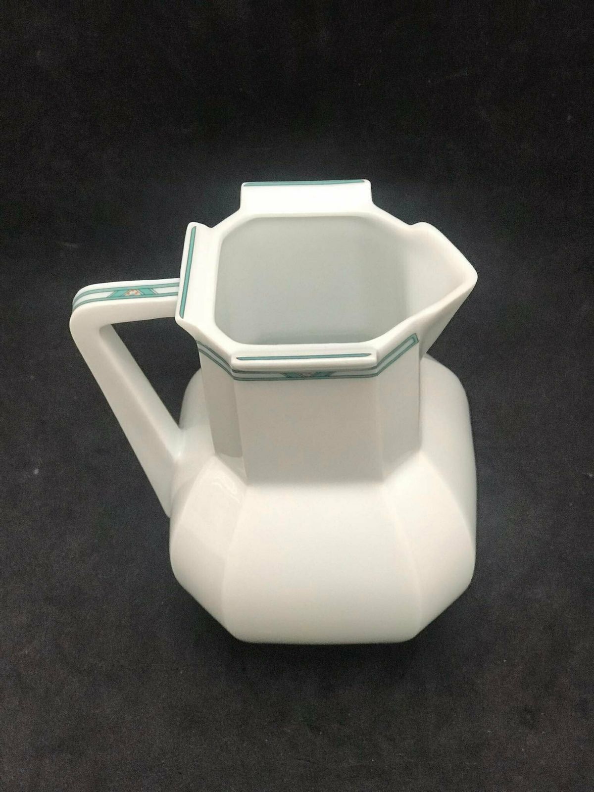 Porcelain Bernardaud Limoges Creamer Milk Jar Paul Poiret 30s Discontinued Replacement White Art Deco photo 174.0