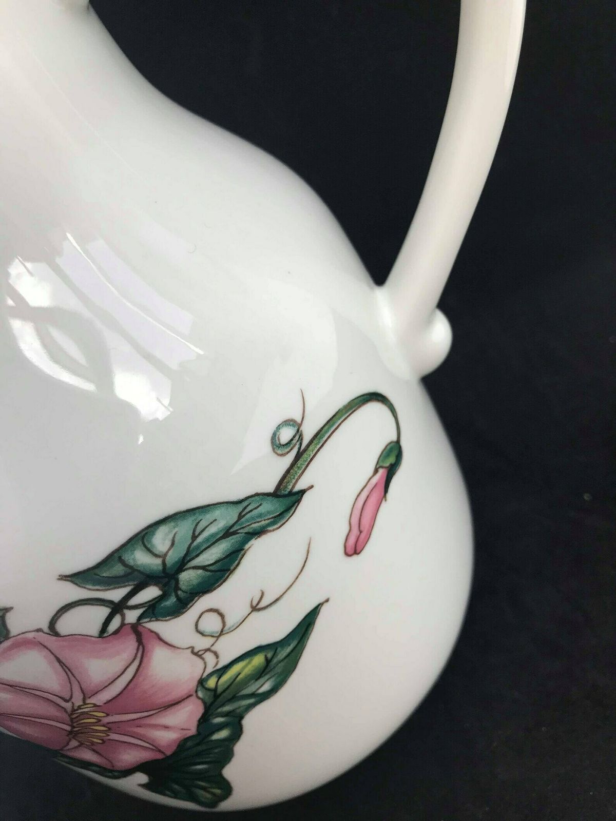 Villeroy And Boch Palermo Coffee Pot Pink Morning Glory Border Brown Trim Coffee Jar Large Tea Pot Pink Flower Decor English Breakfast photo Home Decor