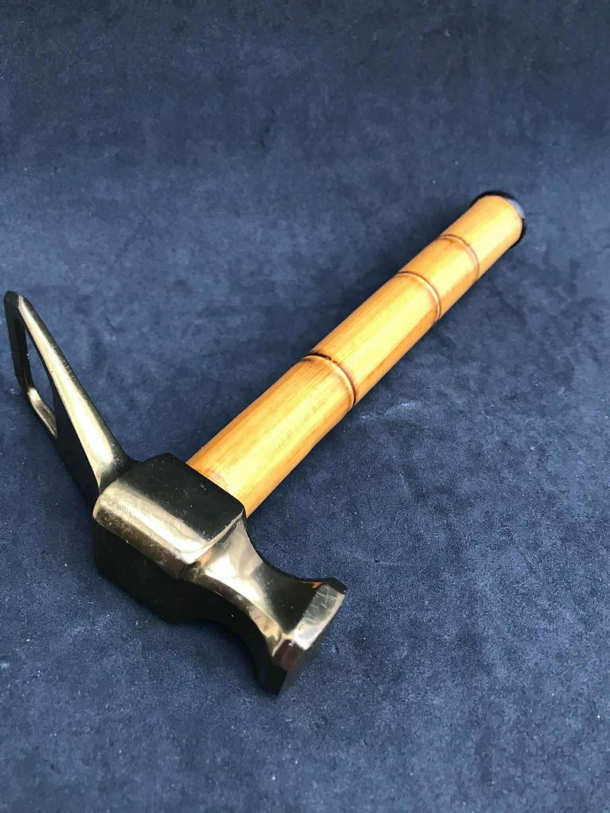 photo furniture Bottle Opener, Nutcracker Cork Screw Mid Century Brass Hammer With Bamboo Handle, 1950s Tiki Bar Decor Gift For Him Man Cave Gift Boho Gift