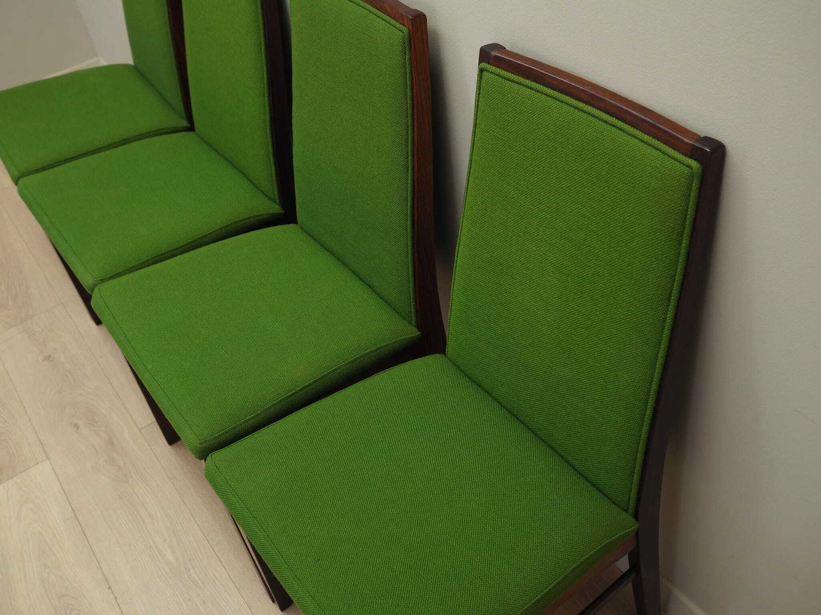 Set Van Vier Rozenhoutenstoelen, Deens Design, Jaren 1970, Fabrikant: Dyrlund photo vintage