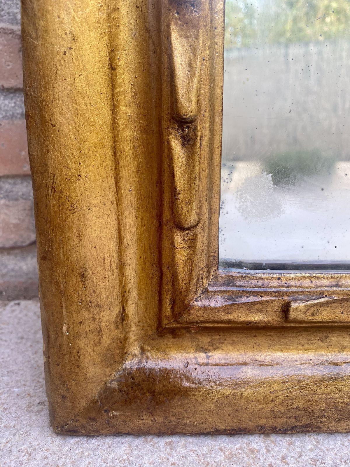 photo furniture Early 20th Century French Wood Wall Mirror