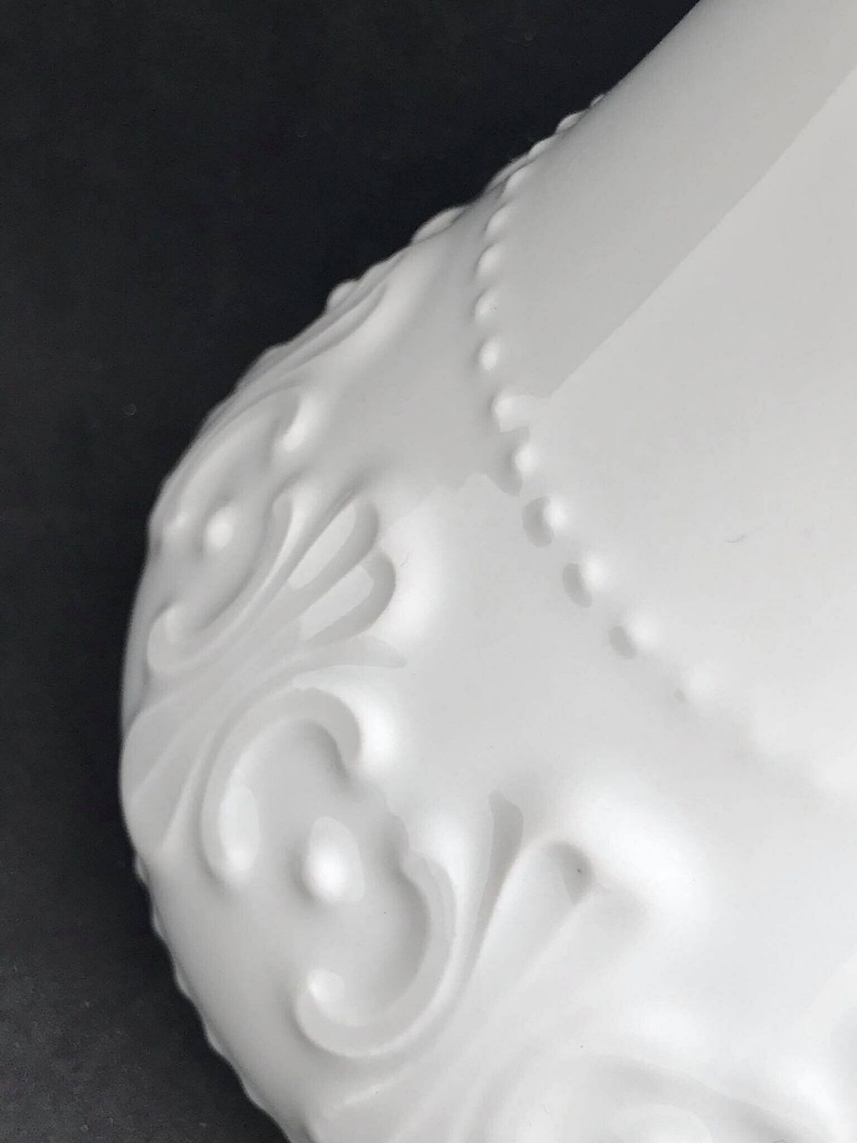 photo furniture White Vase Porcelain Op Art Kpm Royal Bavaria 60s Wedding Gift, Mid Century, Glossy Porcelain Minimalist Design Gift For Mom