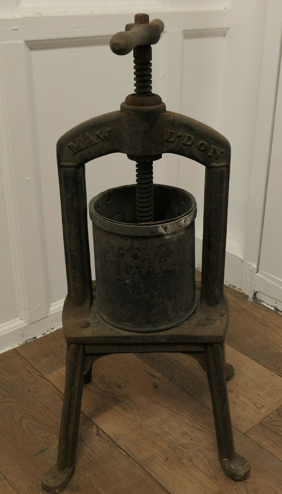 A Maw And Sons 19th Century Cast Iron Tincture Press photo Home Decor