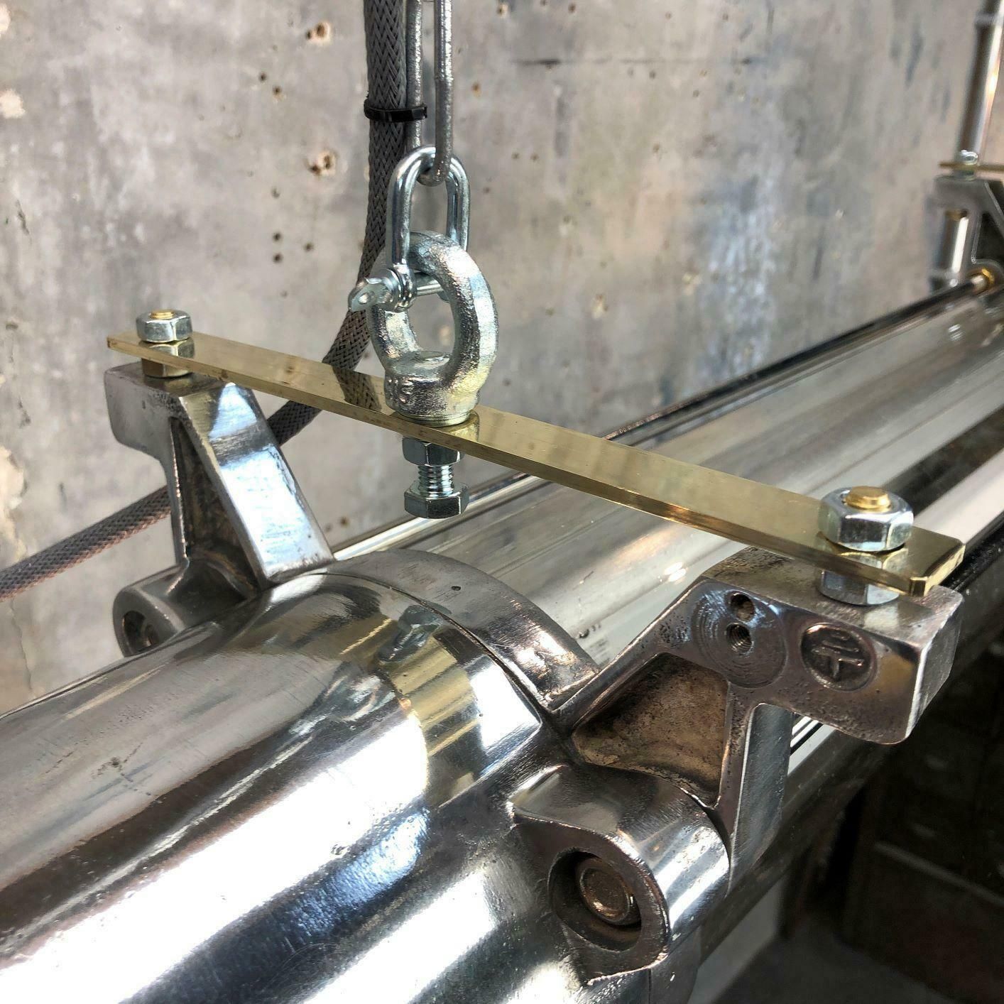photo for sale 1970s German Industrial Cast Aluminium And Glass T8 Explosion Proof Striplight