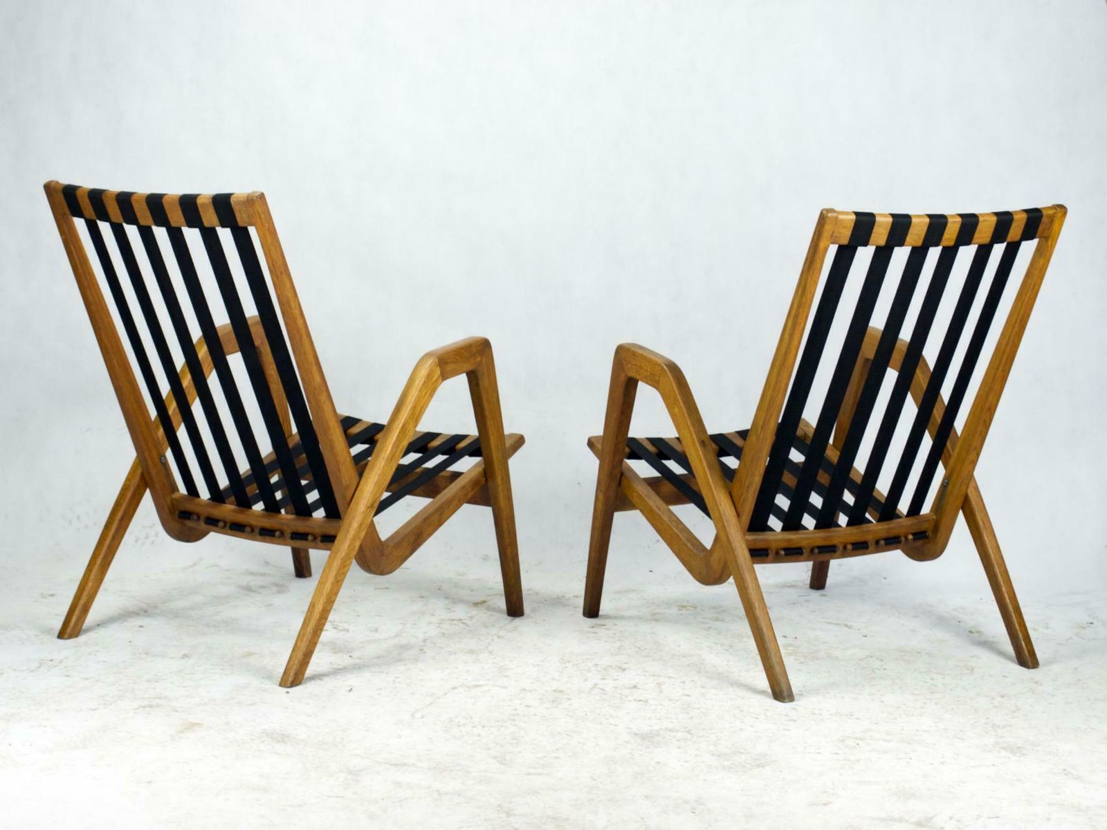 Furniture Mid Century Armchairs / Easy Chairs By Jan Vanek For Uluv Czechoslovakia, 1950s photo