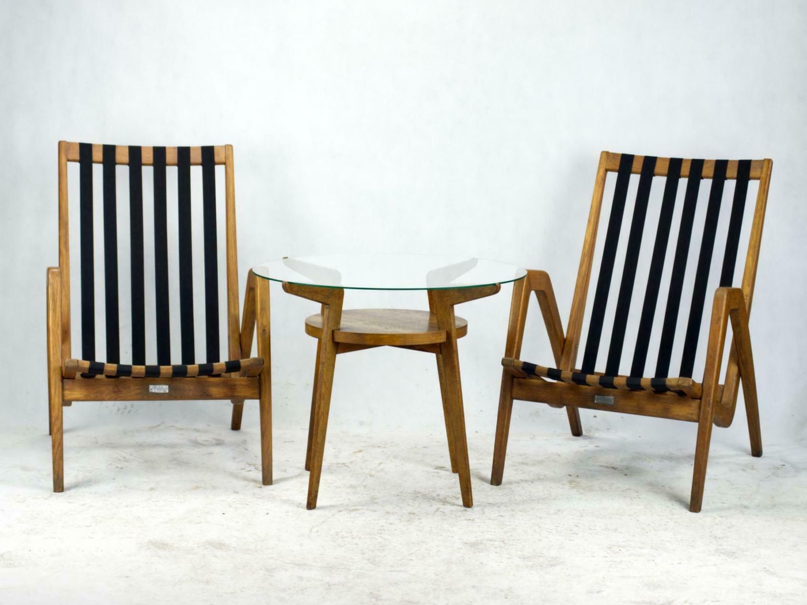 3184.0 Mid Century Armchairs / Easy Chairs By Jan Vanek For Uluv Czechoslovakia, 1950s photo