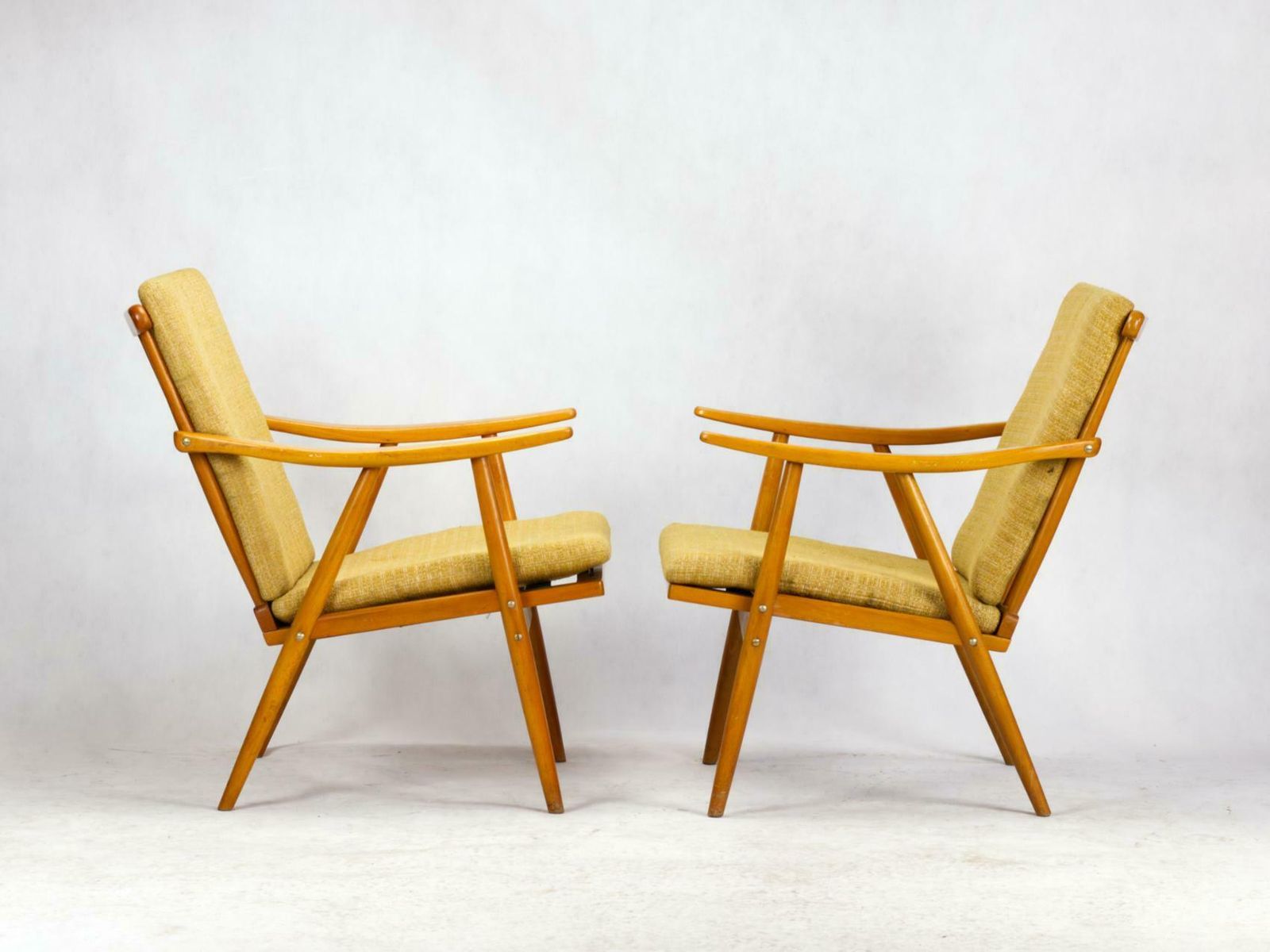 Mid Century Armchairs By Ton Czechoslovakia, 1960s photo vinterior