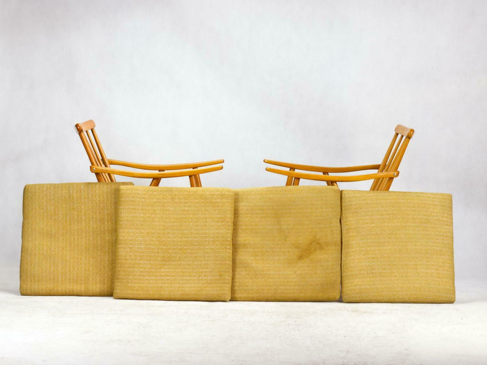 Mid Century Armchairs By Ton Czechoslovakia, 1960s photo buy