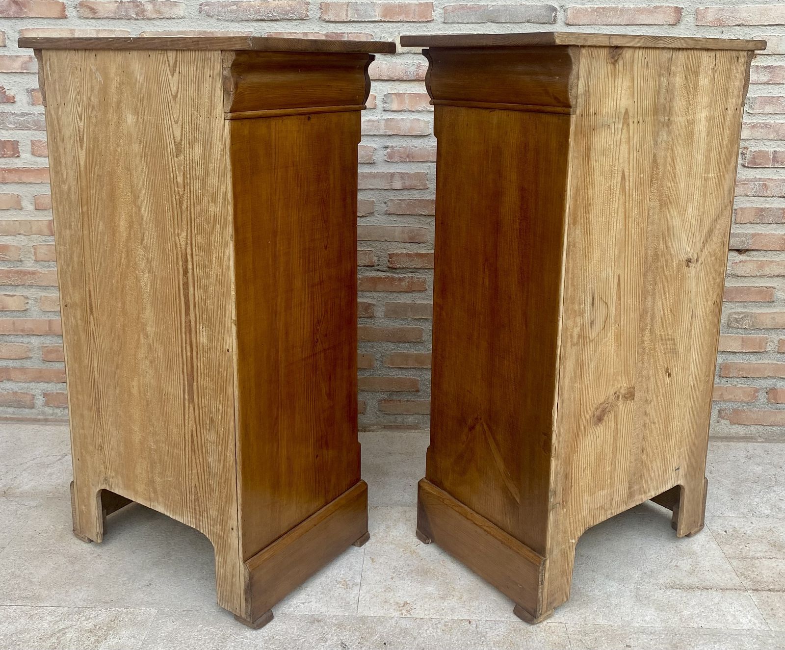 photo furniture Early 20th Century French Provincial Walnut Nightstand