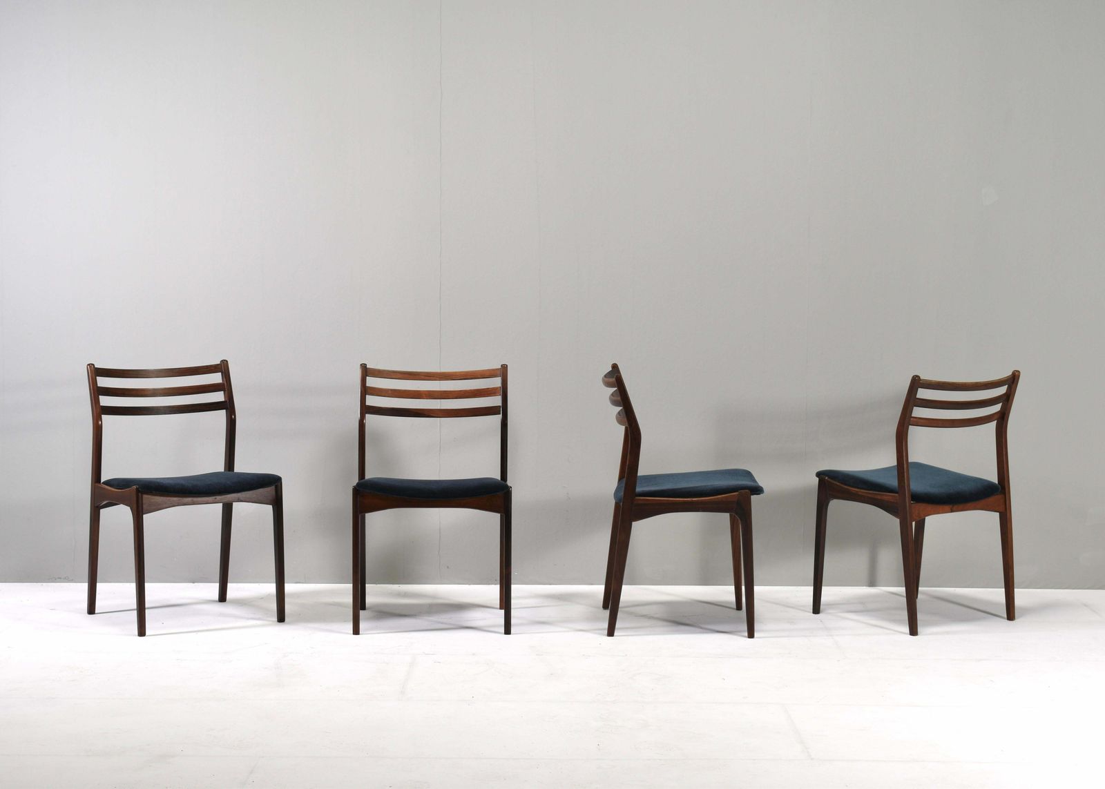 Set Of Four Scandinavian Danish Dining Chairs   Denmark, Circa 1960 photo furniture