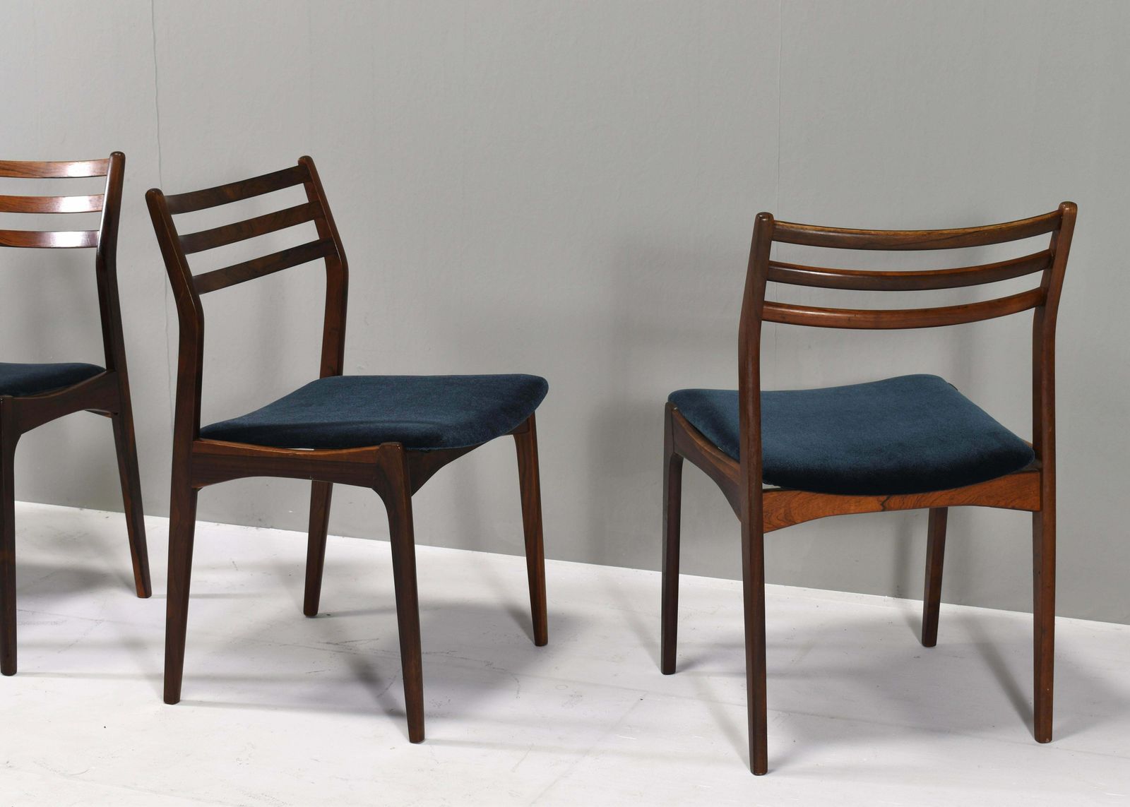 Set Of Four Scandinavian Danish Dining Chairs   Denmark, Circa 1960 photo 3729.0