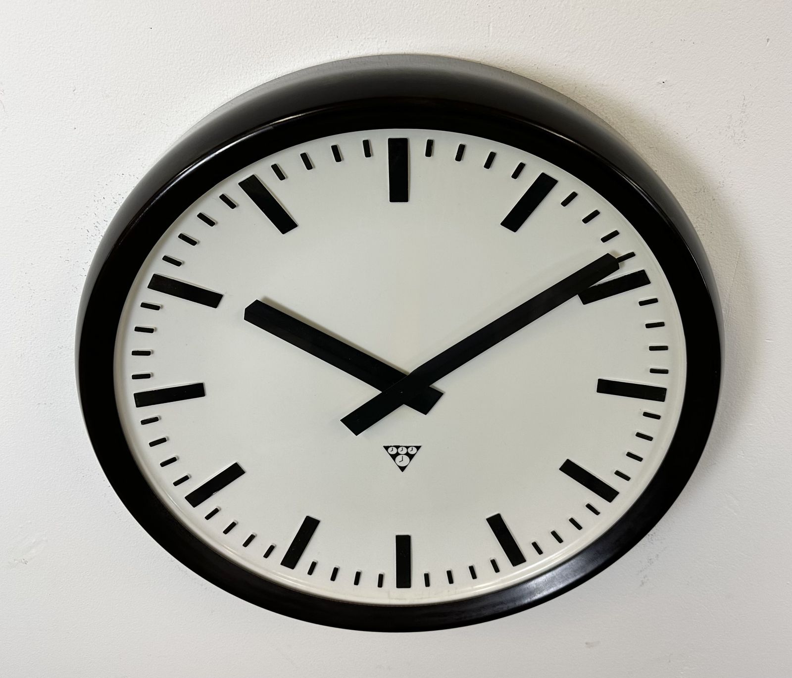 Large Industrial Bakelite Factory Wall Clock From Pragotron, 1960s photo buy