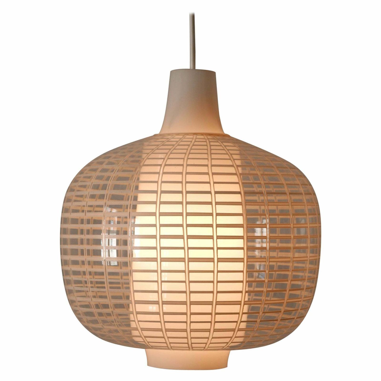 Rare Mid Century Modern Pendant Lamp Nervi By Aloys Ferdinand Gangkofner 1950s