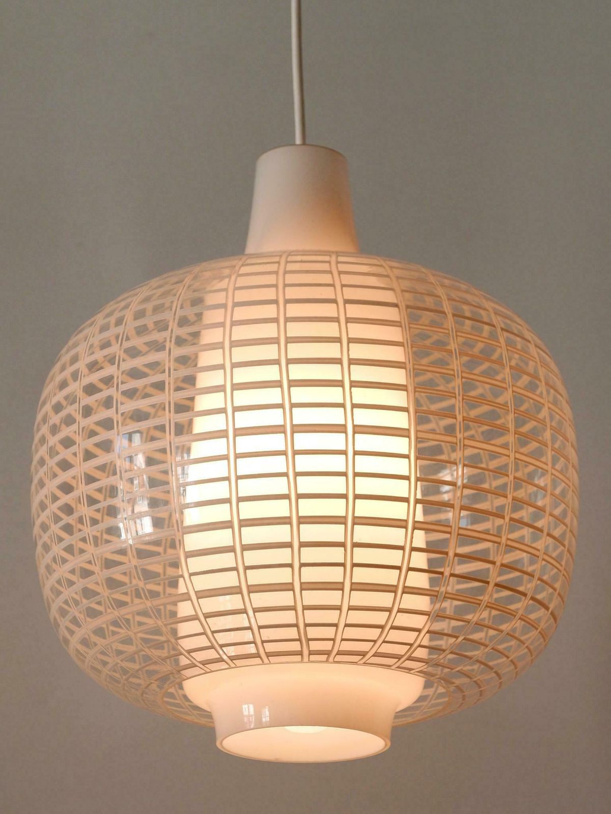 photo vintage Rare Mid Century Modern Pendant Lamp Nervi By Aloys Ferdinand Gangkofner 1950s