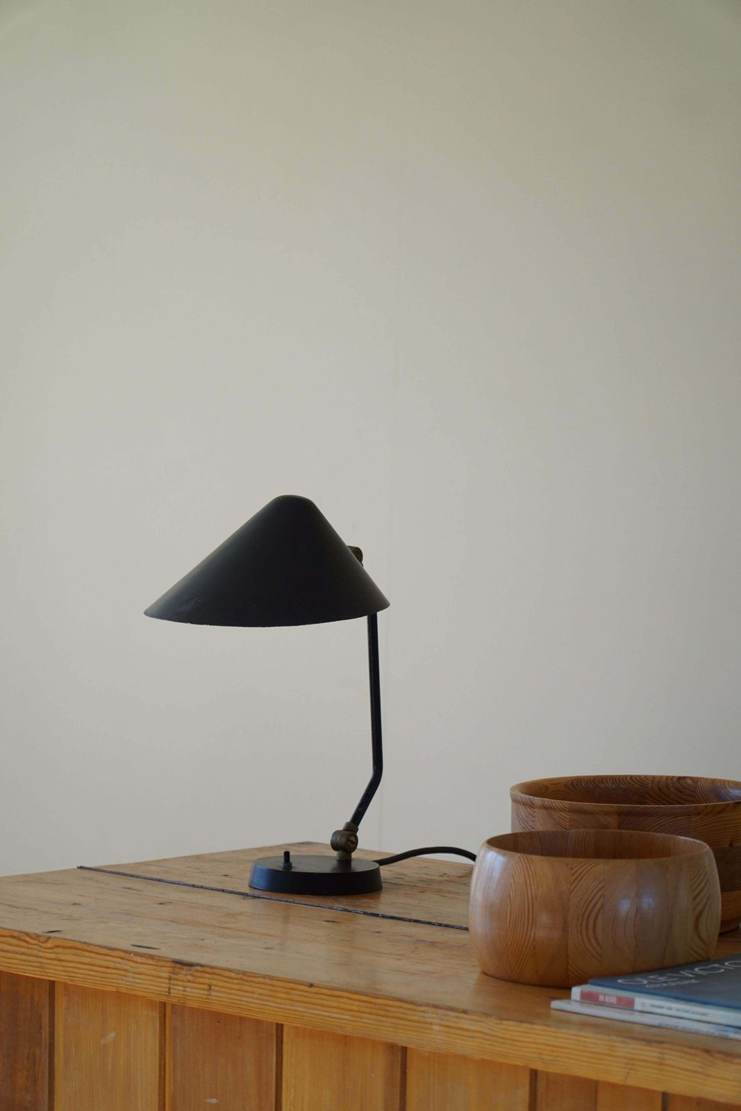 Danish Modern Adjustable Table Lamp In Metal, Made By Louis Poulsen, 1950s photo furniture