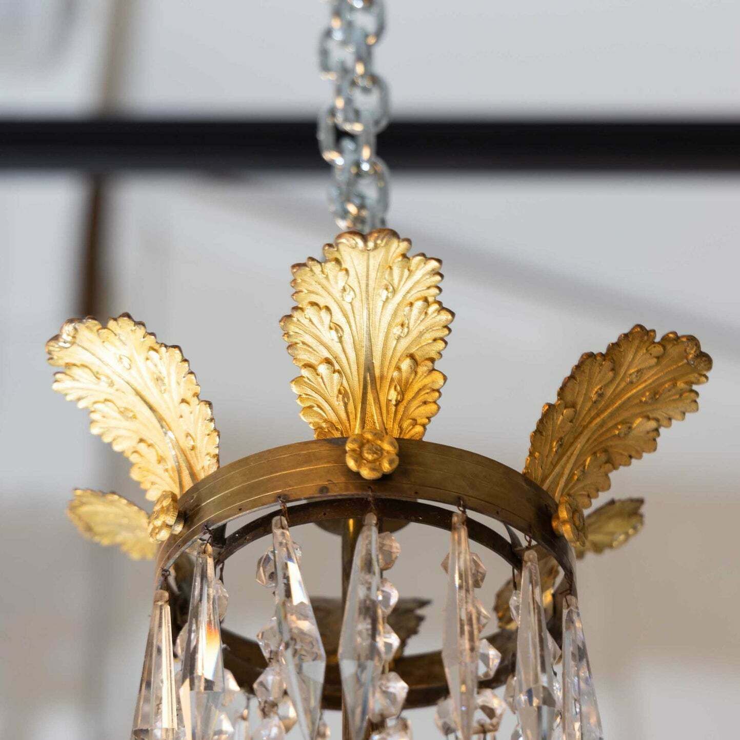 Chandelier With Crystals, France Circa 1830 photo buy