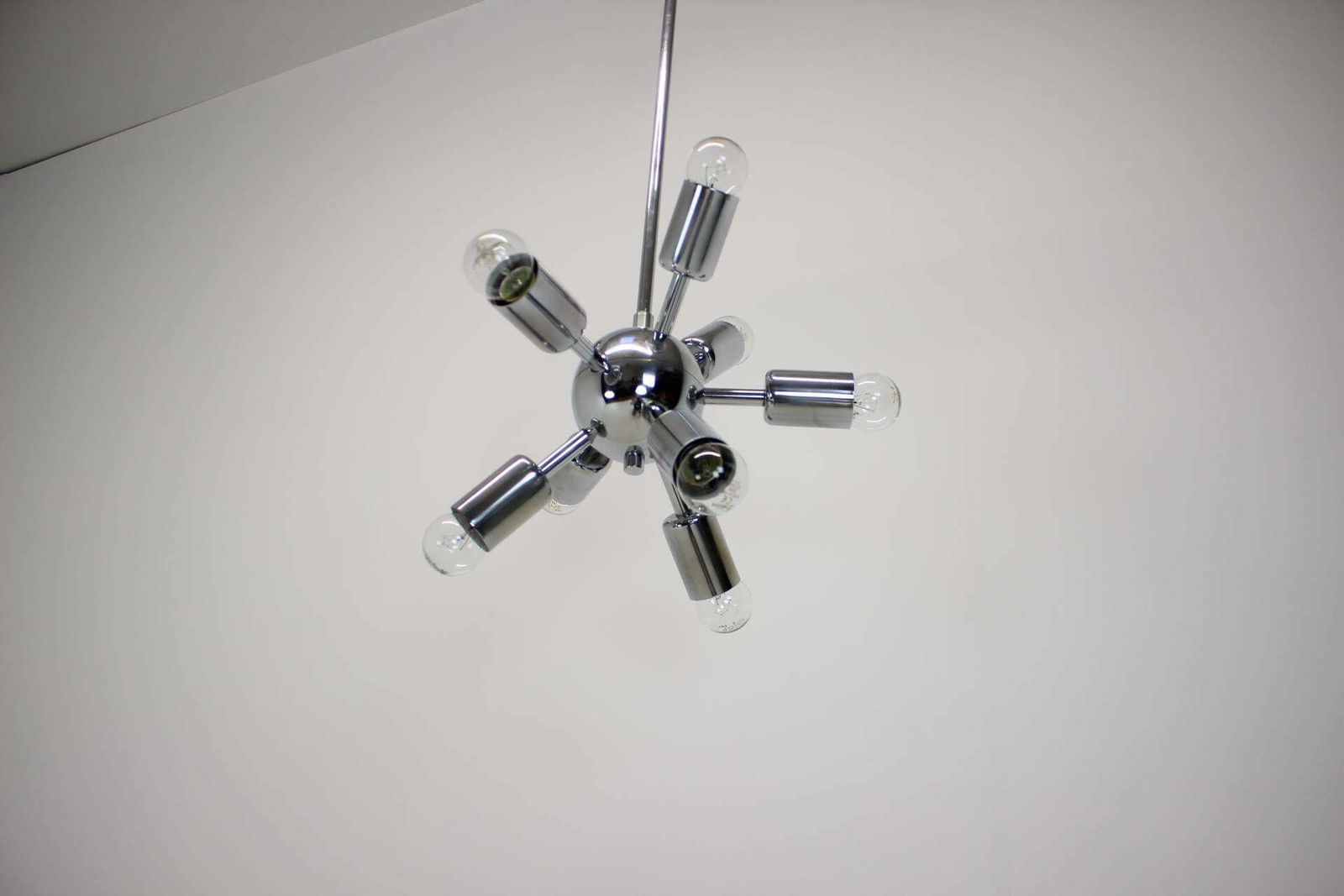 Chrome Pendant Sputnik By Drupol, 1970s photo for sale