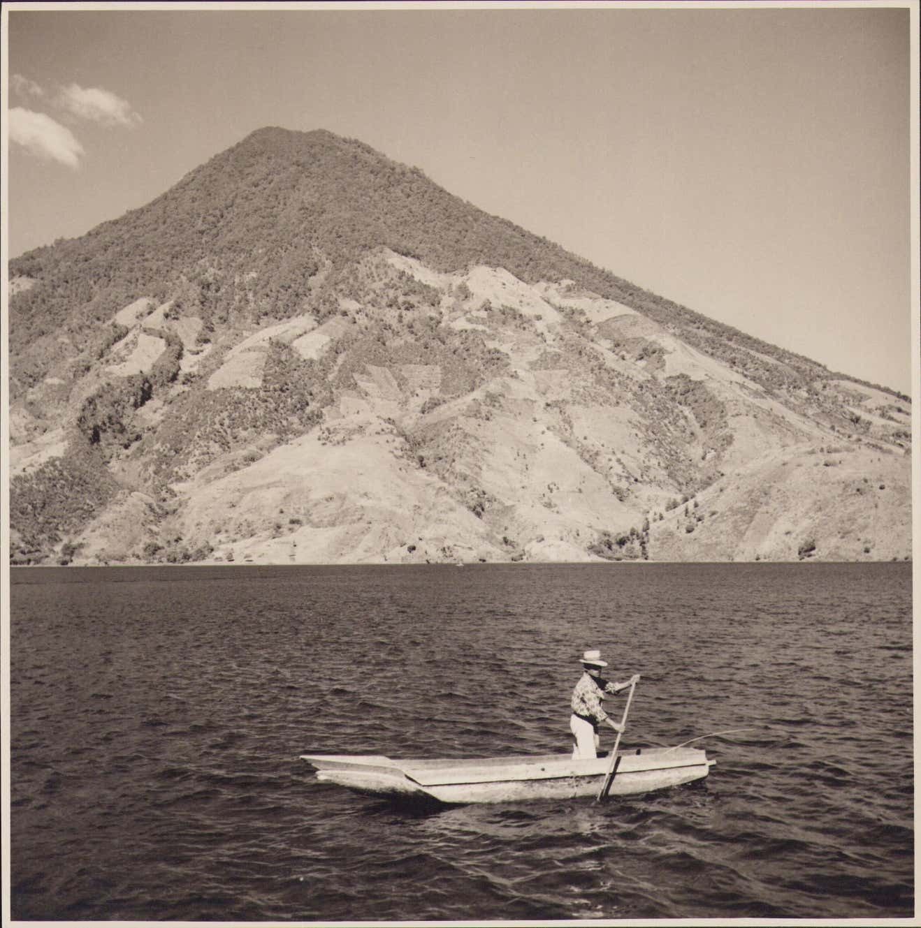 Guatemala, Lake, Black And White Photograph, Circa 1960s