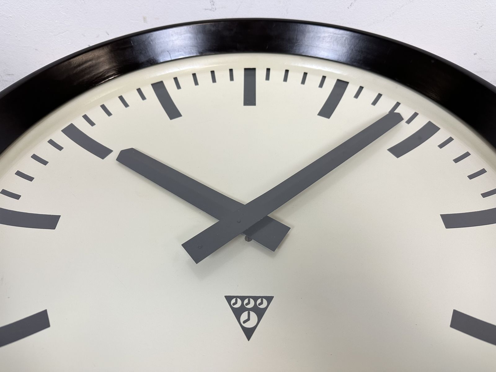 Large Industrial Bakelite Factory Wall Clock From Pragotron, 1960s photo 389.0