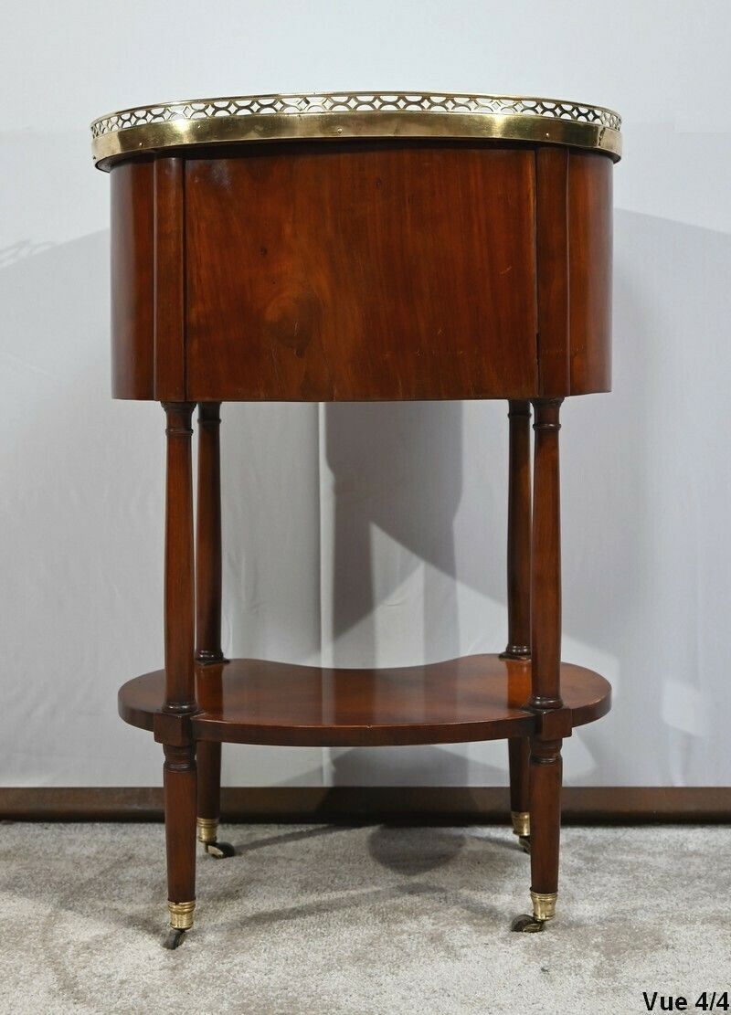 photo vinterior Tambour Mahogany Chiffonier Table Louis XVI Period  2nd Part Of The 18th Century