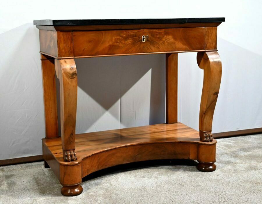 Small Walnut Property Console Restoration Period  Early 19th Century photo furniture