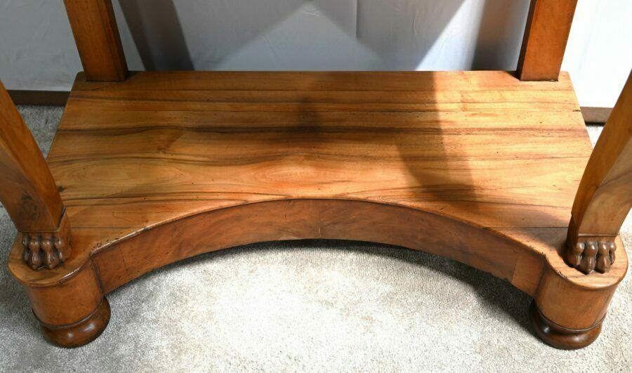 photo vinterior Small Walnut Property Console Restoration Period  Early 19th Century