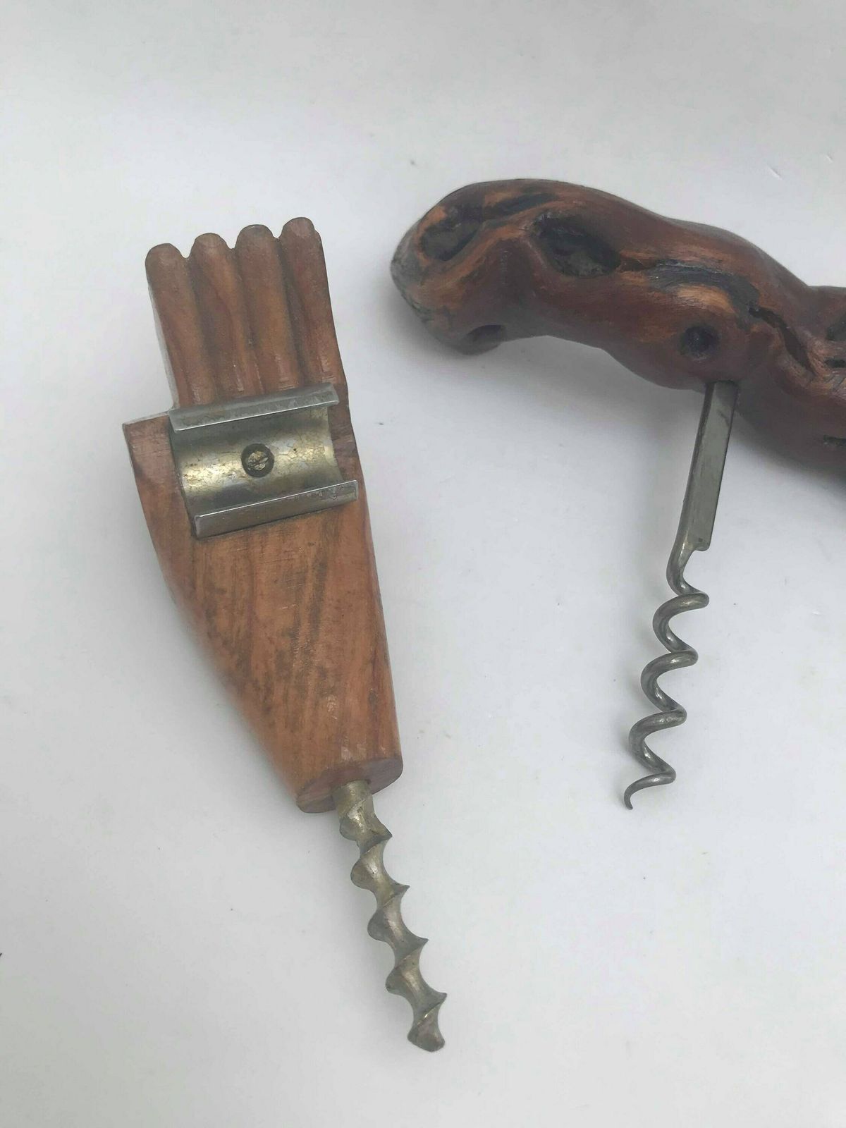Kurkentrekker Flesopener Wijnfles Set 3 Houten Baraccessoires Mid Century Barware Bartafelwagen Decoratie Cadeau Voor Verzamelaar Scandinavische Bartools photo vinterior